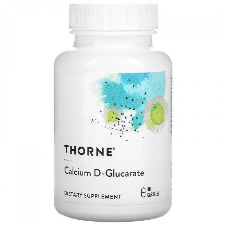 D-глюкарат кальция "Calcium D-Glucarate" Thorne Research, 90 капсул