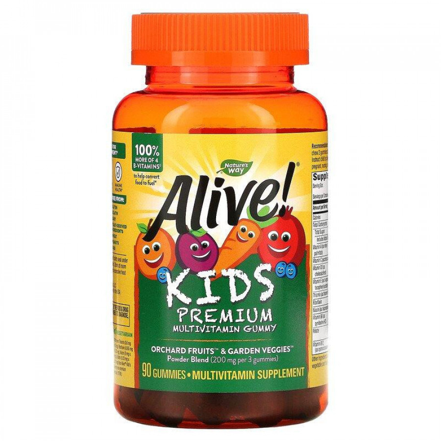 Детские мультивитамины "Alive! Gummies Multi-Vitamin for Children", Nature's Way, 90 конфет