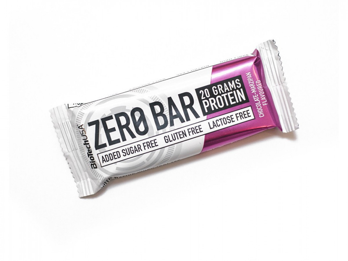Протеиновый батончик Zero bar, Biotech, шоколад-марципан, 50 г