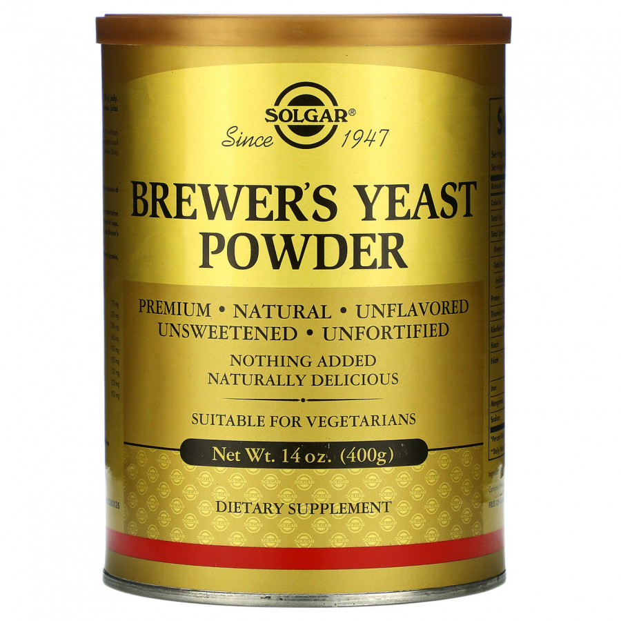 Пивные дрожжи в порошке "Brewer's Yeast Powder" Solgar, 400 г