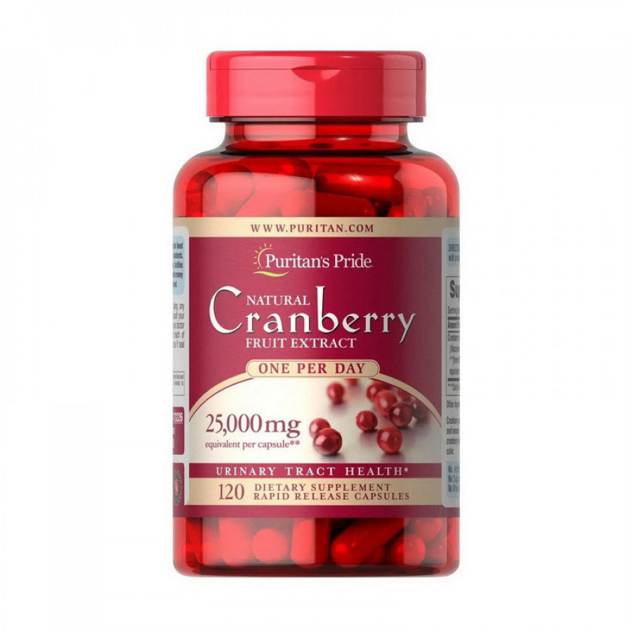 Экстракт клюквы Cranberry Extract 25000 мг Puritan's Pride 120 капсул
