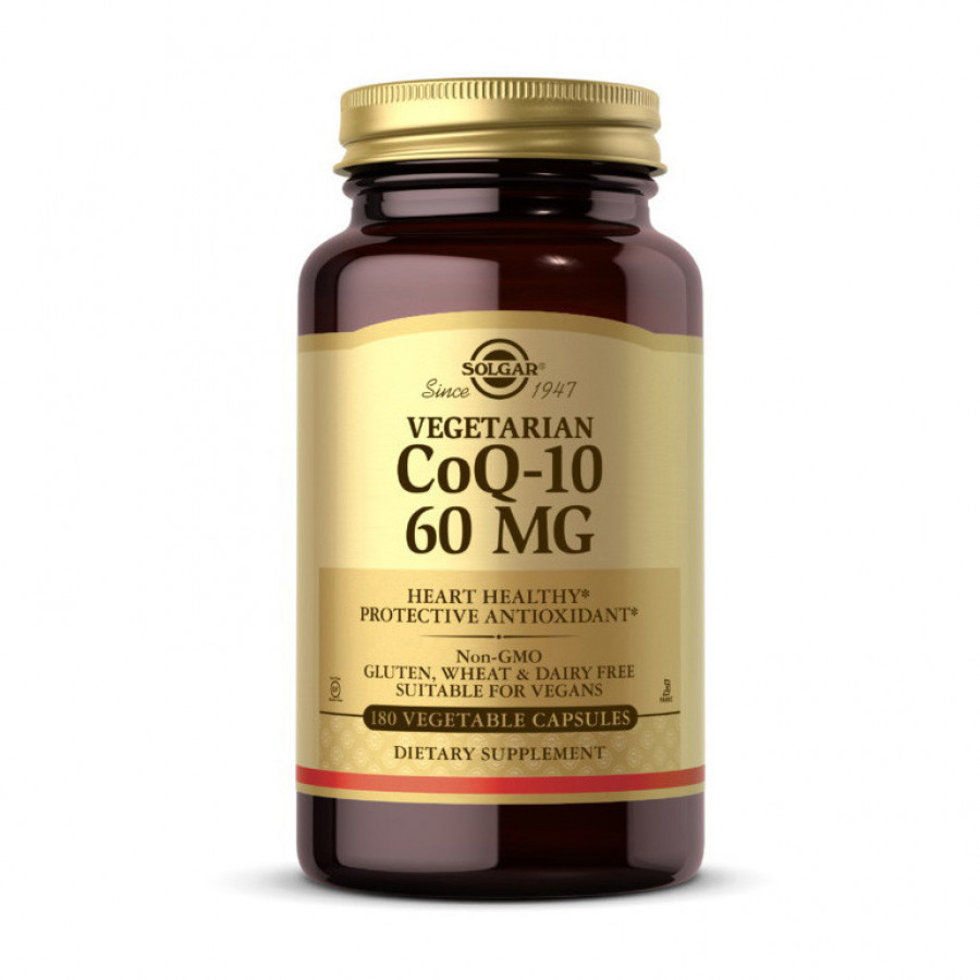 Вегетарианский CoQ-10 "Vegetarian CoQ-10" 60 мг, Solgar, 180 капсул